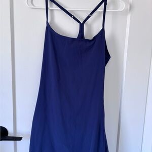 Aritzia Navy Blue Mini Dress with Racerback Straps